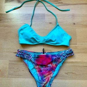 2/$10 Bright tropical bikini set